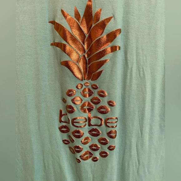Bebe pineapple tee shirt NWT - Picture 2 of 6